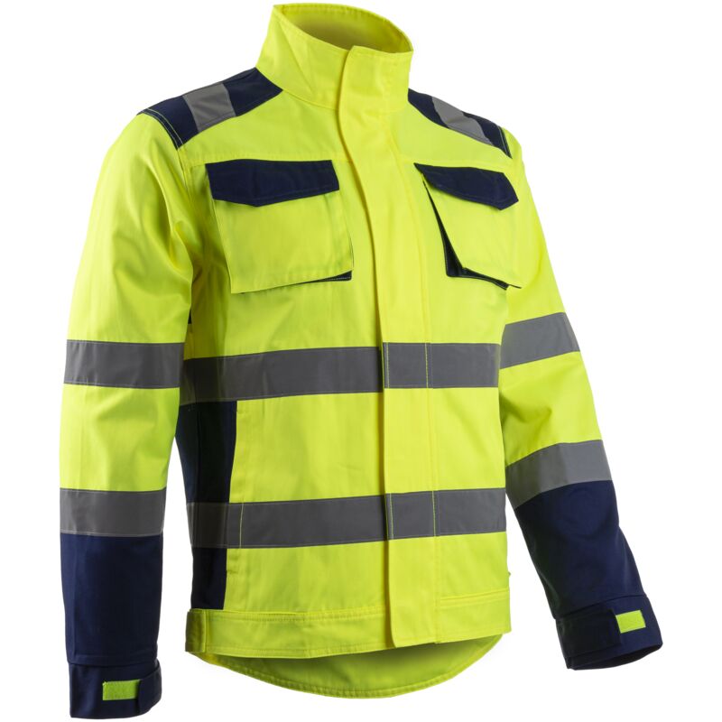 Giacca da lavoro alta visibilità HIBANA Coverguard multitasche HV stretch Giallo fluorescente S