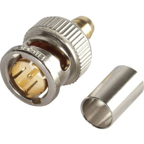 Hicon BNC1.2/5.0HD Connecteur BNC mâle, droit 75 Ω 1 pc(s) S195251