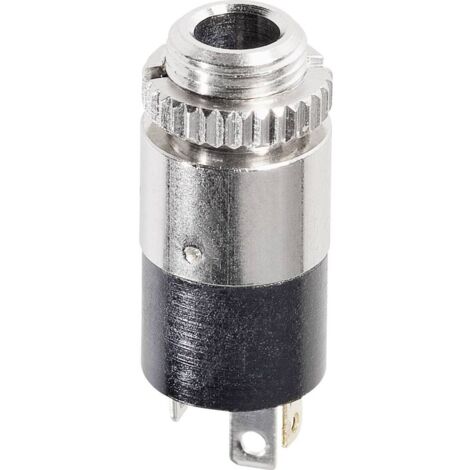Hicon HI-J35SEF Jack 3.5 mm Presa verticale Numero Poli (num): 3 Stereo Argento 1 pz.