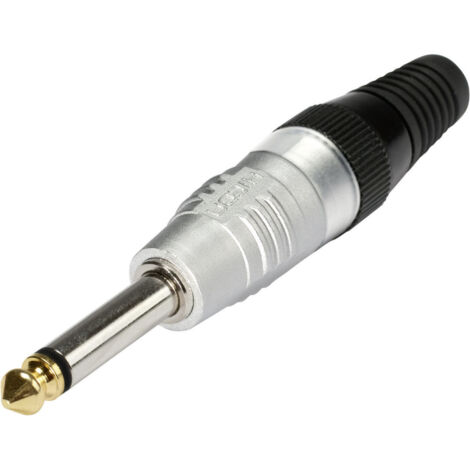Hicon HI-J63M Klinken-Steckverbinder 6.35 mm Stecker, gerade Polzahl: 2 Mono Silber 1 St.