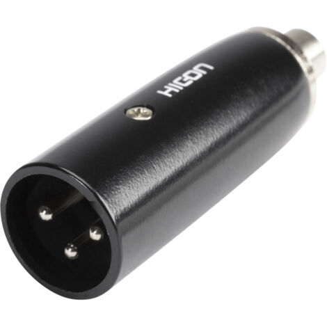 Hicon HI-X3CI-MF XLR-Adapter XLR-Stecker - Cinch-Buchse   1 St.
