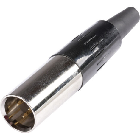 Hicon HI-XMCM3 Miniatur-XLR-Steckverbinder Stecker, gerade Polzahl: 3  Silber 1 St.