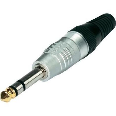 HICON KLINKEN-STECKVERBINDER 6.35 MM STECKER, GERADE POLZAHL: 3 STEREO ARGENTO HI-J63S 1 ST.