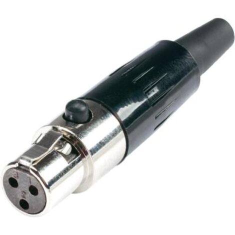 HICON MINIATUR-XLR-STECKVERBINDER BUCHSE, GERADE POLZAHL: 3 ARGENTO HI-XMCF3 1 ST.