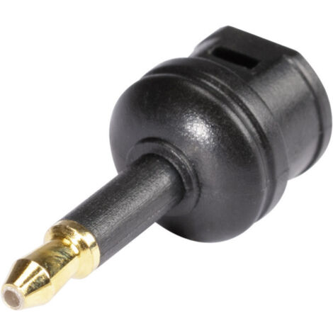 Hicon POF-711 Toslink Audio Adapter [1x Toslink-Buchse (ODT) - 1x Optischer Stecker 3.5 mm]  Schwarz