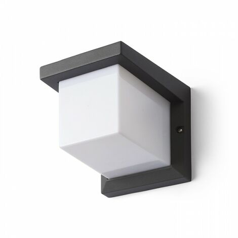 HIDE SQ applique murale plafonnier gris anthracite 230V E27 13W IP44