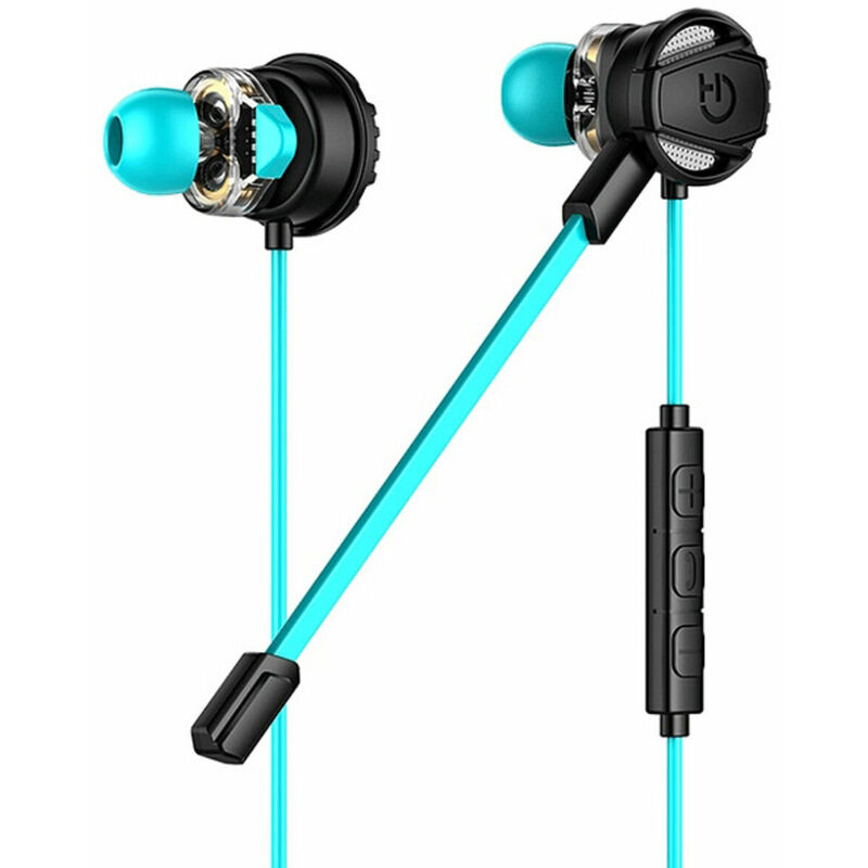 

Auriculares con Micrófono Gaming GHE010002 (3.5 mm) Negro Azul - Hiditec