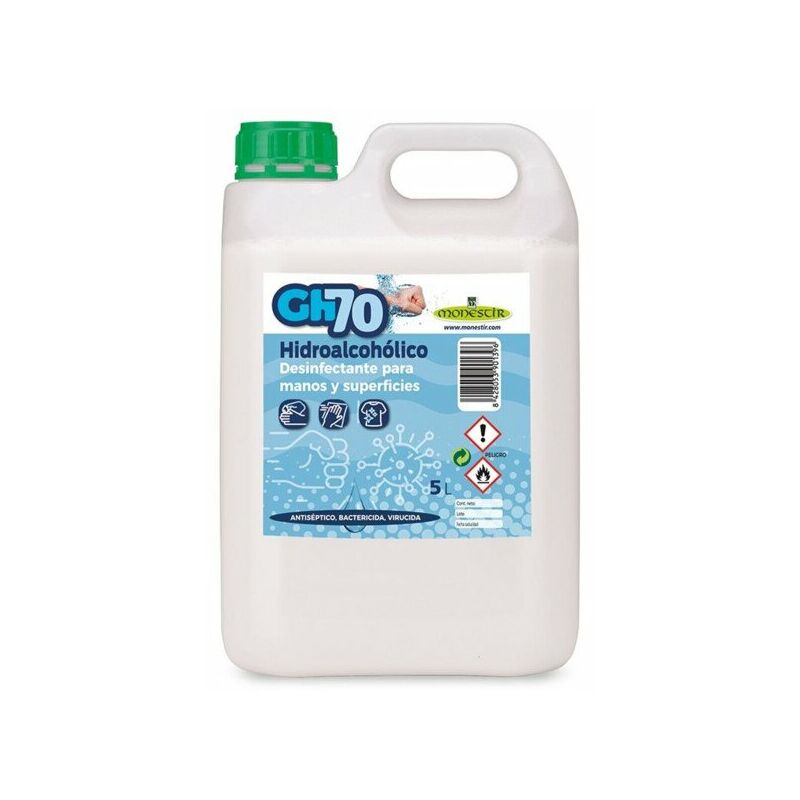 

Hidroalcohólico desinfectante para manos y superficies GH70 5L