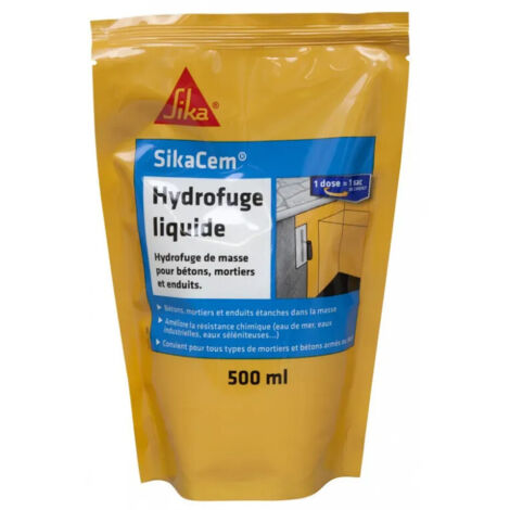 Hidrofugante Para Mortero Sikacim 0,5 L Blanco SIKA