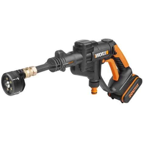 Hidrolimpiadora a presión portátil a batería Hydroshot Worx