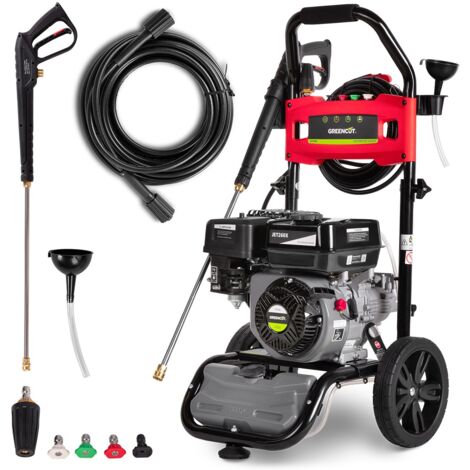 Hidrolimpiadora motor gasolina 208cc 8cv alta presion 160BAR 2321PSI -GREENCUT