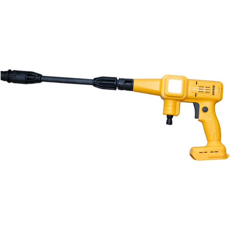 Hidrolimpiadora portátil inalámbrica con boquilla 6 en 1, ideal para limpiar coches, suelos, jardines y vallas.
