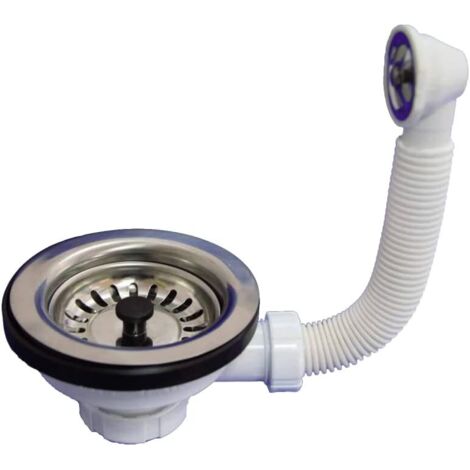 Hidrotecnoagua sifones - Válvula cesta rebosadero redondo t-72-rbm diámetro 115