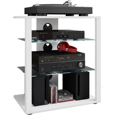 Hifi Möbel Rack Alu Glas Phono Folas