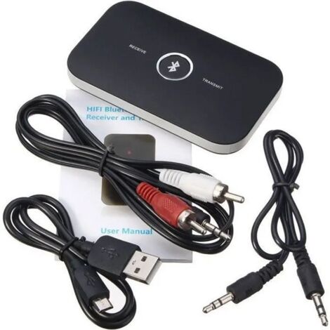 HIFI sans fil Bluetooth 2 in1 audio émetteur récepteur 3.5MM adaptateur de musique RCA