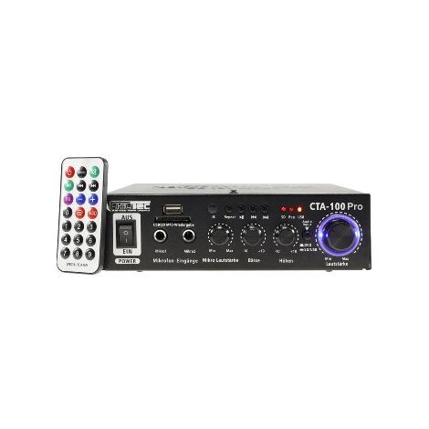 HiFi Verstärker Bluetooth 100W, 230V/12V Betrieb