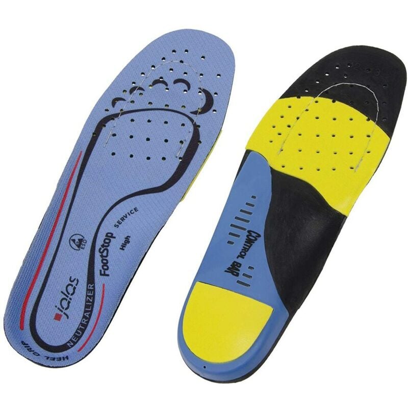 Ejendals - Insoles, High Arch, Size 13+ (48-50) - Blue Yellow