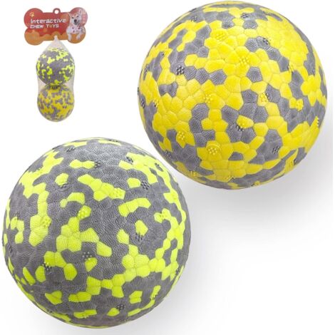 High Elastic Dog, New Material Dog Toy, Indestructible Dog Toy, Dog Gift for Small and Medium Dogs(Yellow+Orange) (Yellow+Fluorescent)