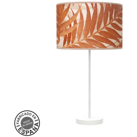 High Fashion Tischlampe 1xe27 weiß/Blattkessel 63x30 x30 cm