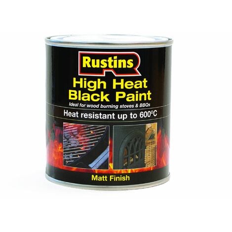 main image of "Rustins High Heat Black / Silver Paint 250ml & 500ml All Types Available"