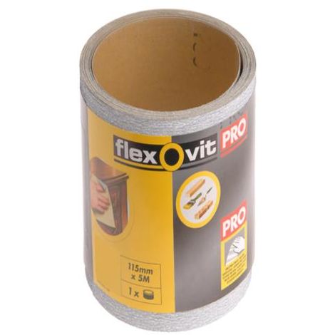 Pack of 2 USA BRAND Flexovit 115mm x 5m Painted Surface Sandpaper Roll