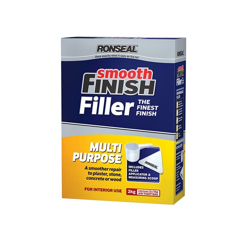 Ronseal - Smooth Finish Multipurpose Wall Powder Filler 2kg RSLMPPF2KG