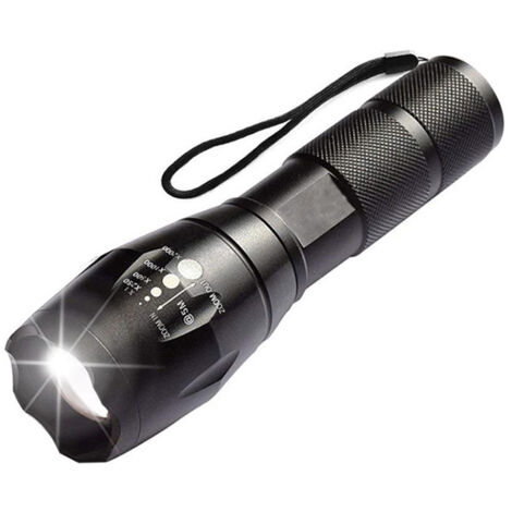 High Power LED Flashlight Set with 18650 Rechargeable Batteries, Tactical Flashlight with USB Charger