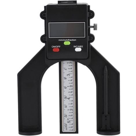 High-Precision Depth Gauge with Incremental/ABS Digit Display, 0-80mm Depth Gauge, and Magnetic Base