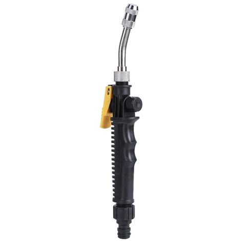 High-Pressure Adjustable Spray Gun G3/8 DN10 Two-in-One Garden Hose Attachment 30CM Multipurpose Nozzle for Watering Plants Cleaning Air Conditioner