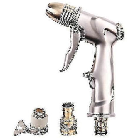 High Pressure Garden Watering Gun Metal Garden Spray Gun With Brass Connectors