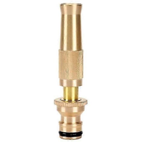 High Pressure Hose Nozzle Heavy Duty , Brass Water Hose Nozzles for Garden Hoses, Adjustable Functi