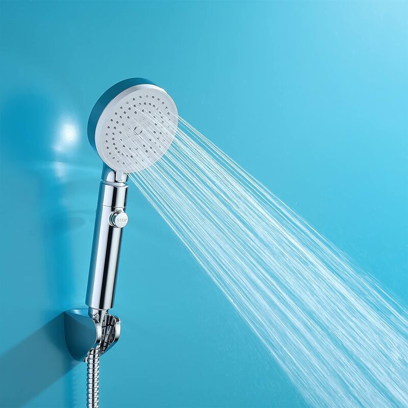 High Pressure Shower Head with Hose and Bracket, 3 Spray Shower Head, Anti-Scale Shower Head, Universal Bathroom Shower Head