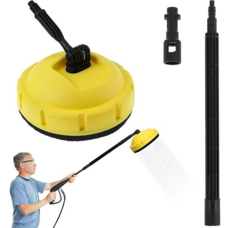 High Pressure Washer for Car with Rotating Brush Telescopic Handle Long Heavy Duty Plastic Cleaning Car and Patio Multipurpose Tool for Home Use