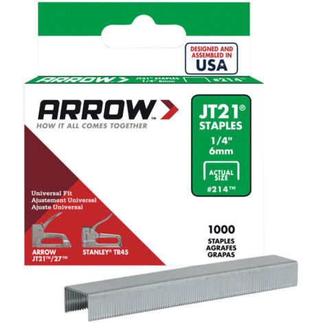High-Quality JT21CM Staples for Staplers – 1000 Pack, 6mm Leg Length, Compatible with VINMER Agrafeuse