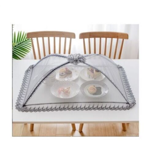 High-quality mesh food cover - 50 x 70 cm - Reusable and foldable - For picnics, outdoor use - Protects food from flies, insects, and mosquitoes
