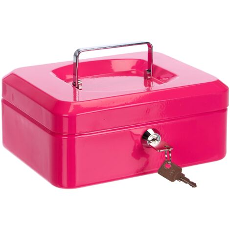 High-quality Metal Box with 2 Keys Removable Tray Compartments Sturdy Epoxy Coated Thick Steel