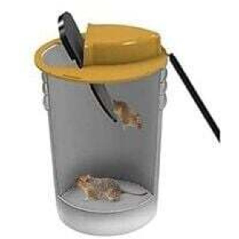 SNQ - High Quality Mousetrap Slide Bucket Lid Mouse Rat Trap Flip n Slide Bucket Catcher Detachable