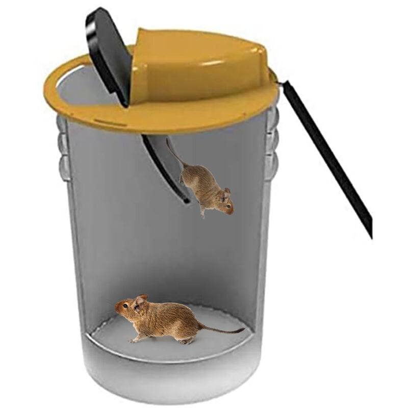 High Quality Mousetrap Slide Bucket Lid Mouse Rat Trap Flip N Slide Bucket Catcher Detachable