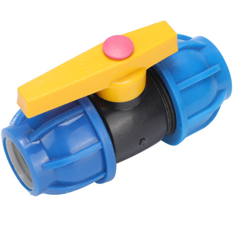 High Quality PE Water Pipe Fittings Valve Adapter Quick Ball Valve Replacement 32mm