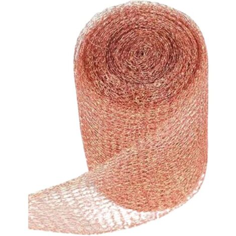 High-Quality Rodent-Proof Copper Mesh Netting for Indoor Use, Copper Mesh Rodent Protection Against Mice, Snails, and Slugs, 127 mm x 10 m