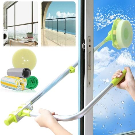 Window Squeegee 2in1 Window Cleaner With 55 Extension Poles Window Washing  Kit