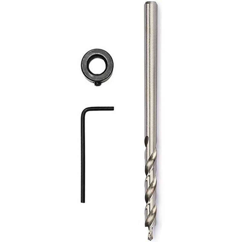 Hoopzi - High Speed ​​Steel Wood Bit 3/8 '(9.5mm) Hex Shank Drill Bits with Depth Stop