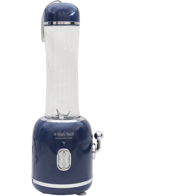 Image of High-Tech Frullatore Da 300 W Con Capienza 600ml Con Mini Bullet Sportivo Blu