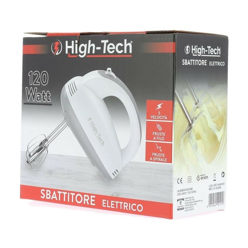 High-Tech Sbattitore Elettrico 120w 5 Velocità