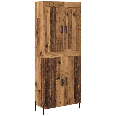 Highboard 2 pcs Altholz Holzwerkstoff vidaXL