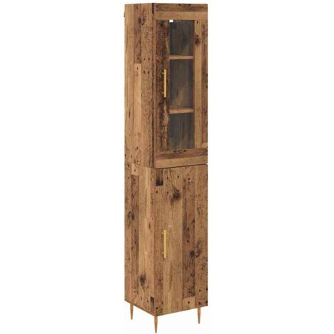 Highboard 2 pcs Altholz Holzwerkstoff vidaXL