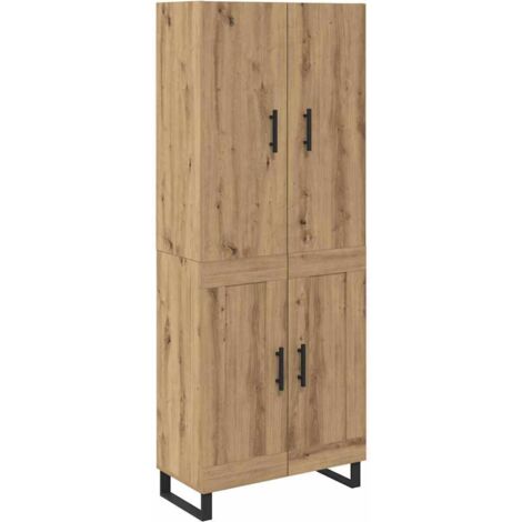 Highboard 2 pcs Artisan Oak 69.5 x 34 x 180 cm vidaXL