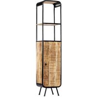Highboard 40×30×180 cm Raues Massivholz Mango