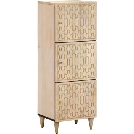 Highboard 40x33x110 cm Solid Wood Mango vidaXL