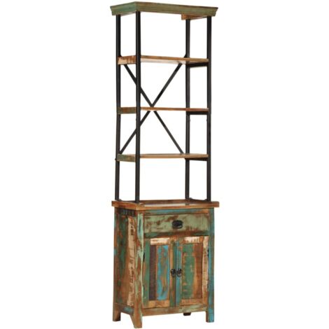 Highboard 55x30x180 cm Altholz Massiv vidaXL